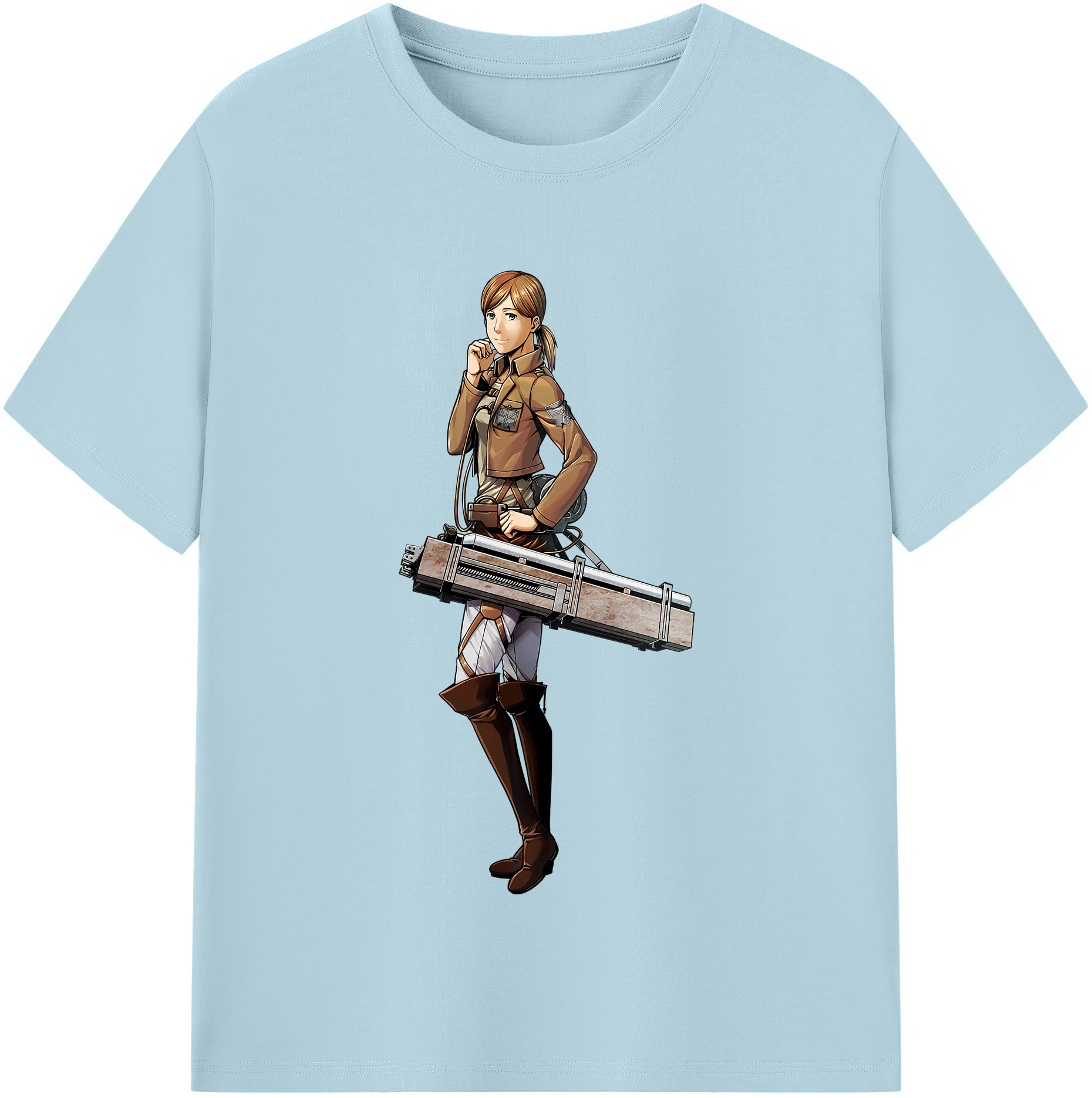 （画像用） 進撃の巨人 Attack on Titan 綿100％半袖Tシャツ（フロントプリント）